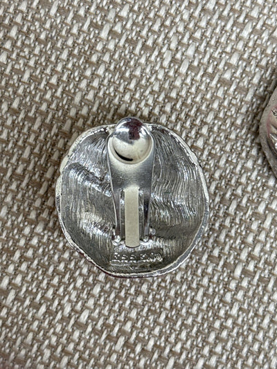 VTG Essex Silver Clip-on Earrings