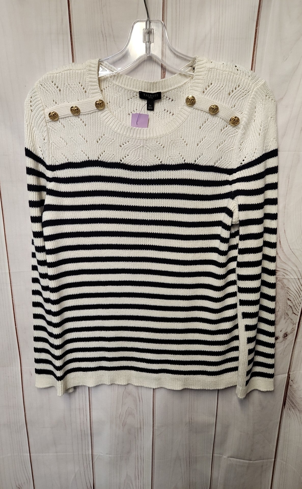 Talbots Women's Size L White Sweater