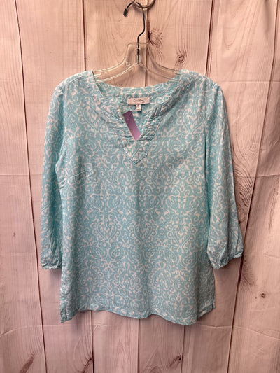 Coral Bay Women's Size S Light Blue 3/4 Sleeve Top