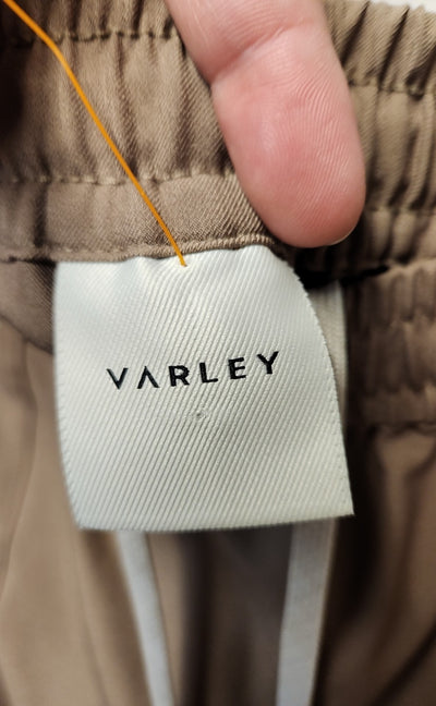 Varley Women's Size S Cypress Turn Up Brown Pants Stretch Twill