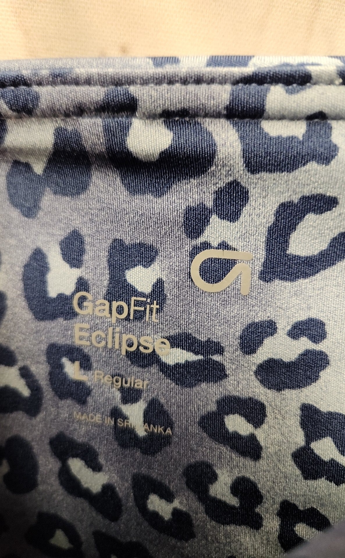 Gap Women's Size L Blue Animal Print Leggings