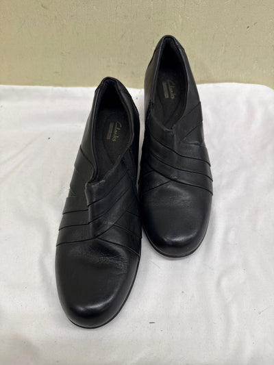 Clarks Women's Size 9-1/2 Black Pumps Shoes