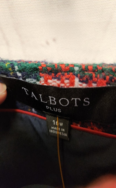 Talbots Women's Size 16 Red & Blue Skirt