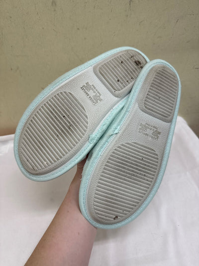 Laura Ashley Women's Size XL Teal Slippers