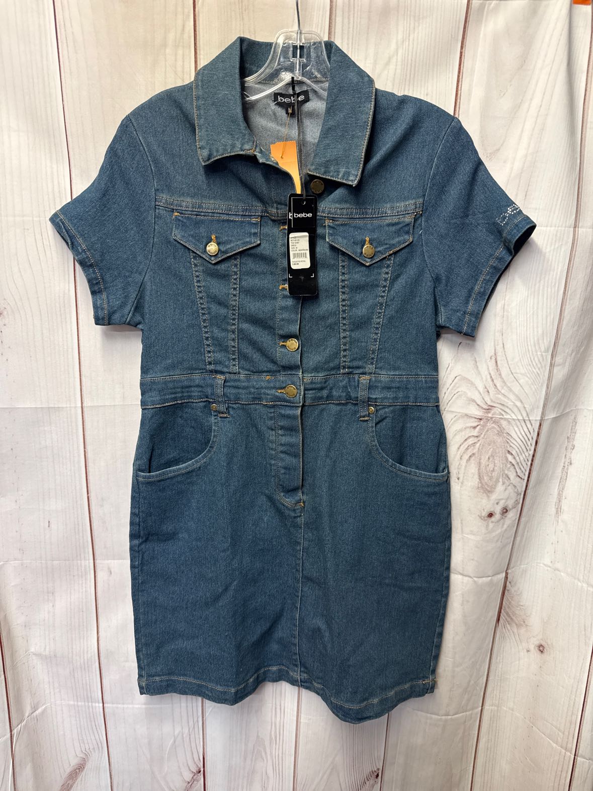 NWT Bebe Women's Size M Blue Dress