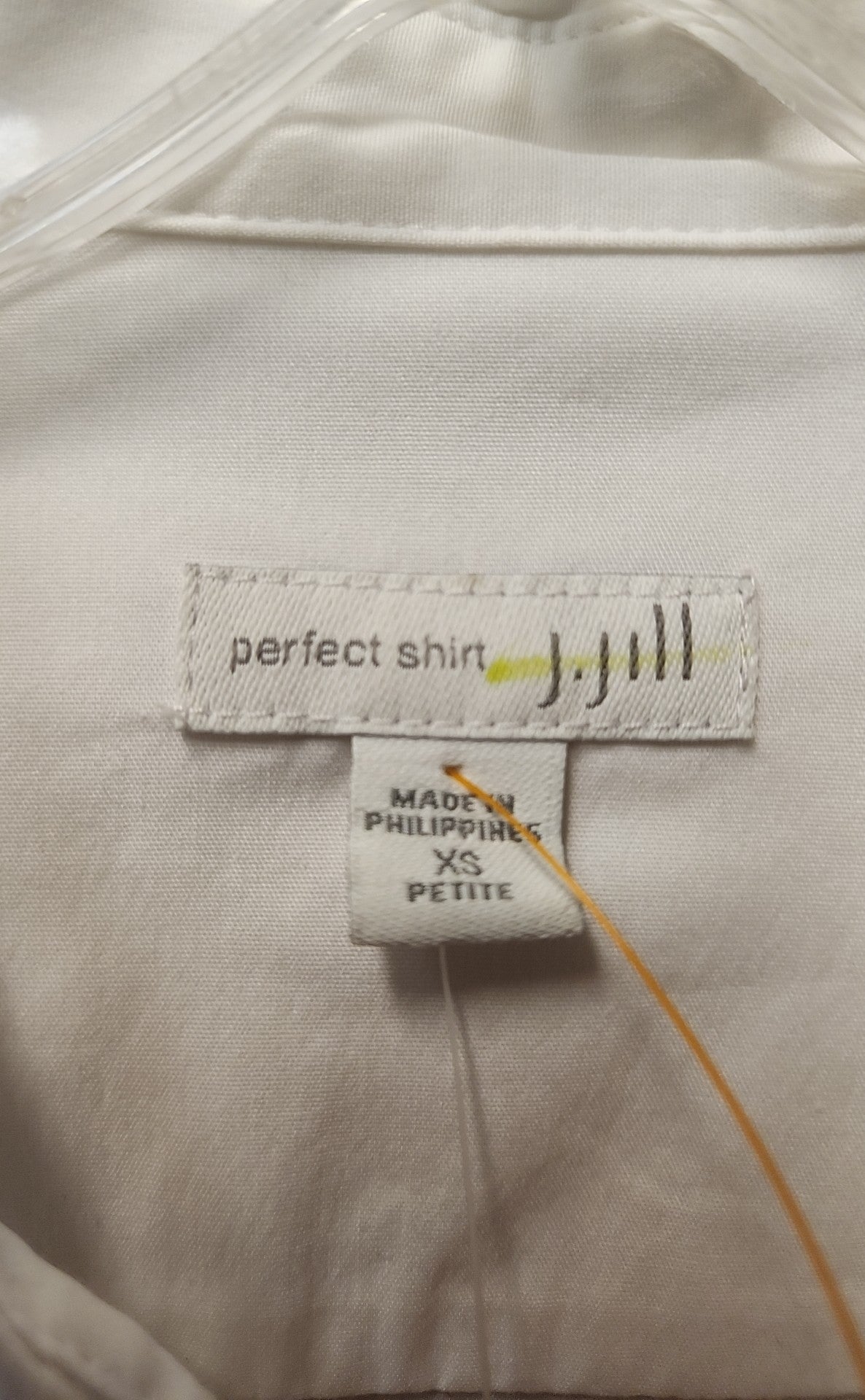 NWT J Jill Women's Size XS Petite White Long Sleeve Top