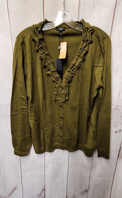 NWT Talbots Women's Size 2X Olive Green Cardigan