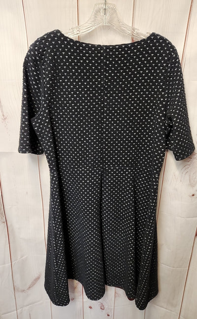 Lands End Women's Size L Black Dress