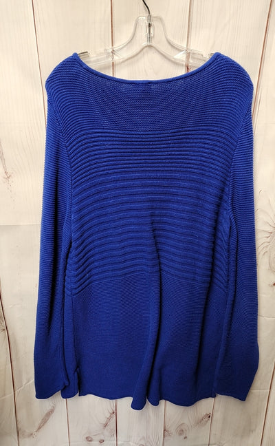 Talbots Women's Size 1X Blue Sweater