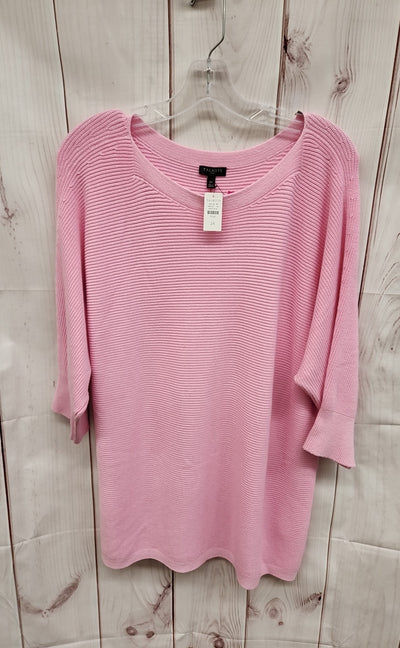 Talbots Women's Size 2X Pink Sweater