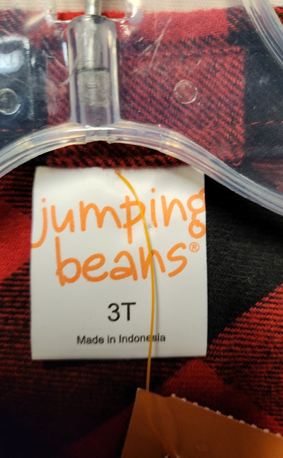 Jumping Beans Boy's Size 3 Red & Black Shirt