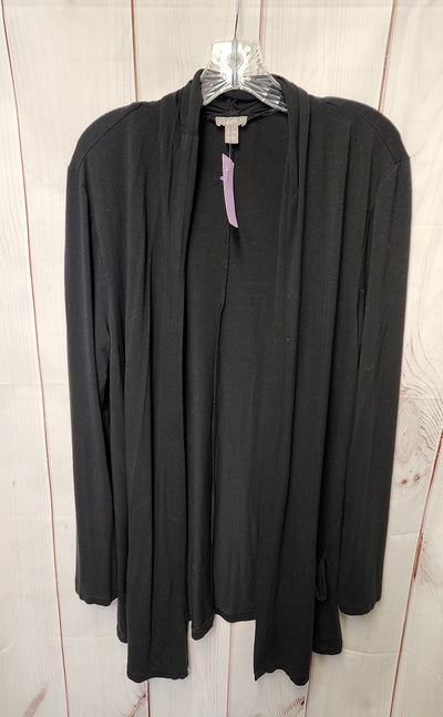 J Jill Women's Size L Black Cardigan