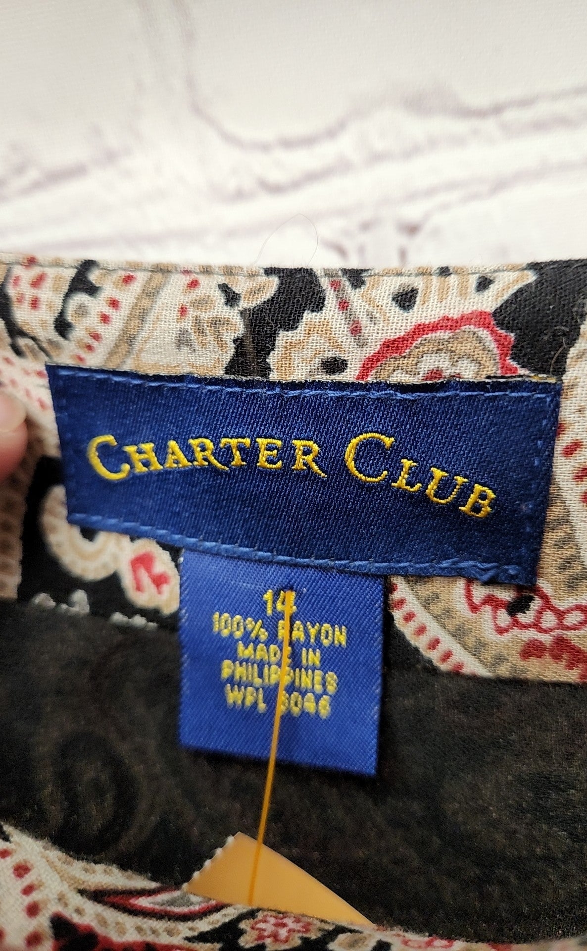 Charter Club Women's Size 14 Black & Brown Skirt