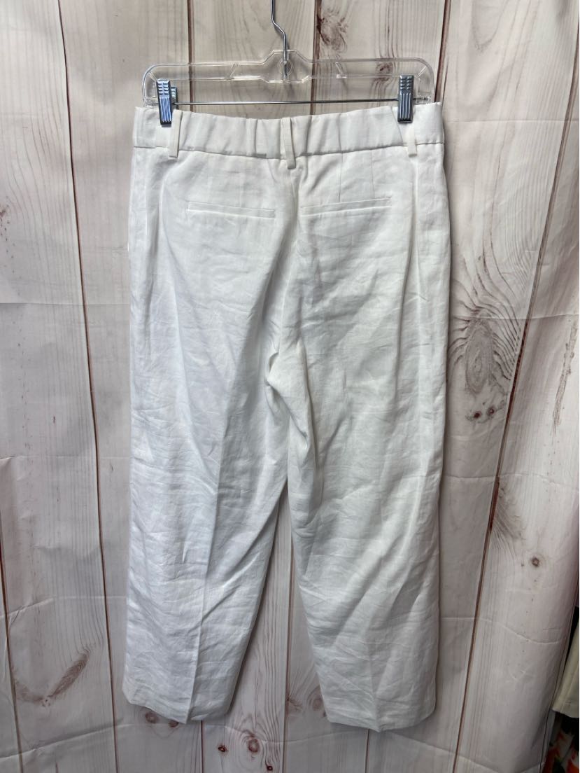 NWT Talbots Women's Size 2 White Linen Pants