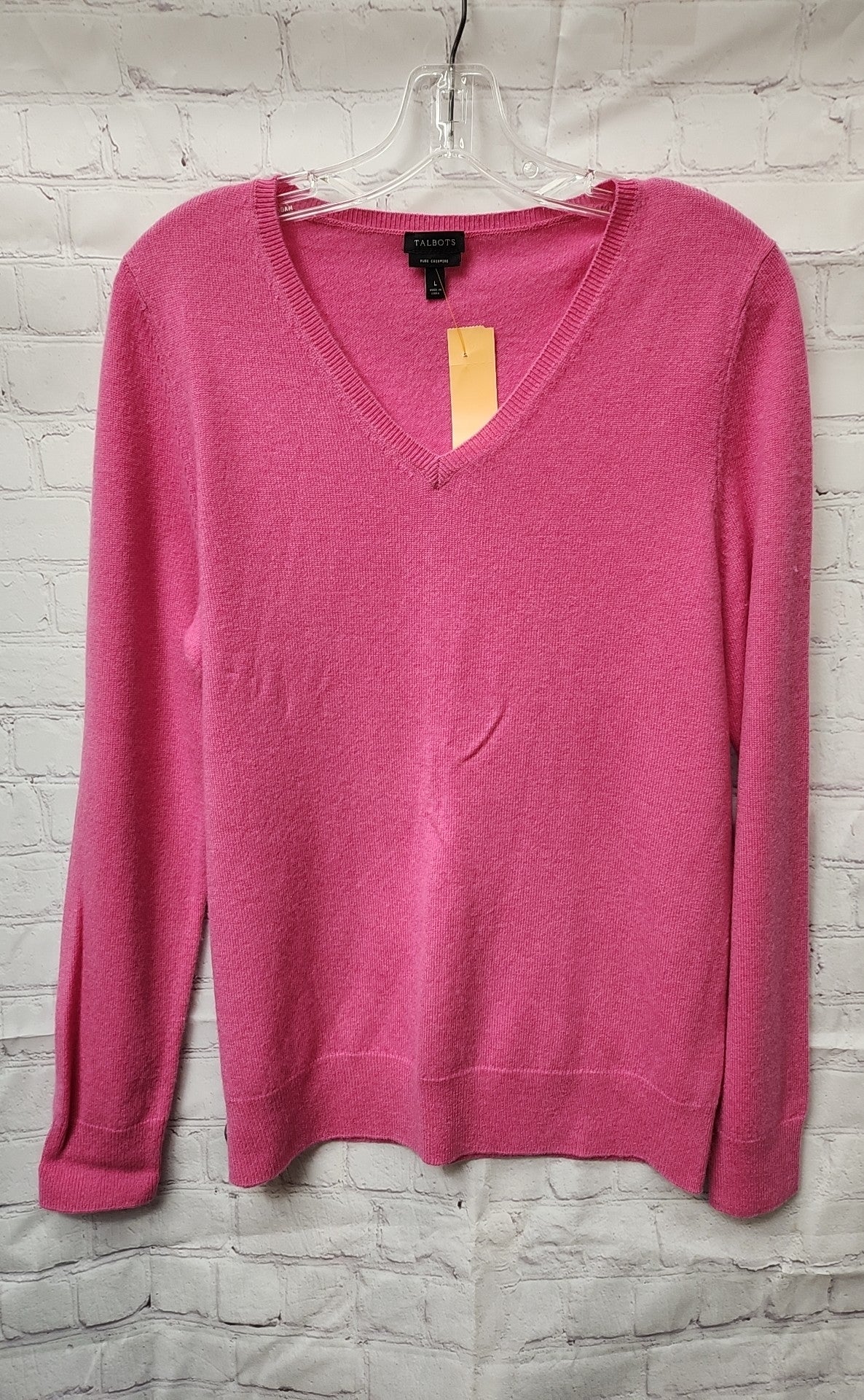Talbots Women's Size L Pink Cashmere Sweater
