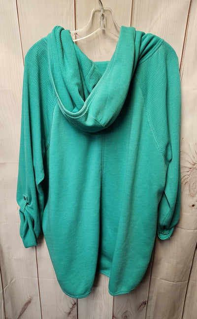 Calvin Klein Women's Size 3X Teal Active Jacket