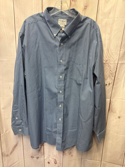 LL Bean Men's Size XL Blue Shirt