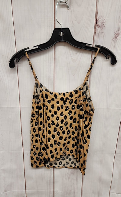 A New Day Women's Size XS Brown Animal Print Sleeveless Top