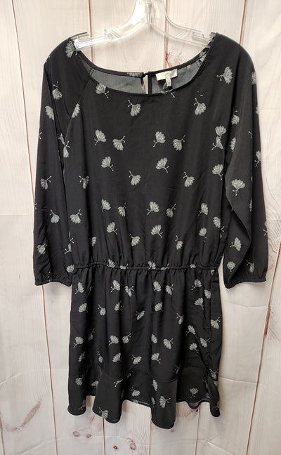 Joie Women's Size M Black Floral Dress