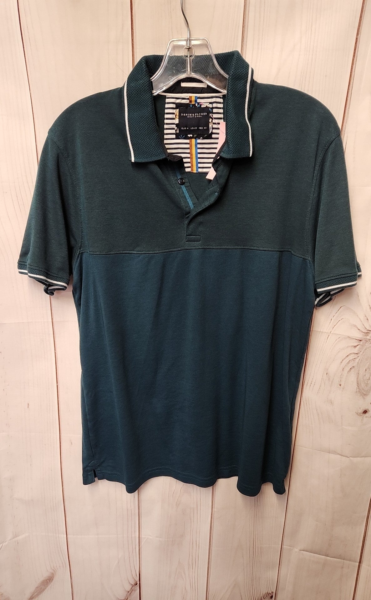 Denim & Flower Men's Size M Green Shirt