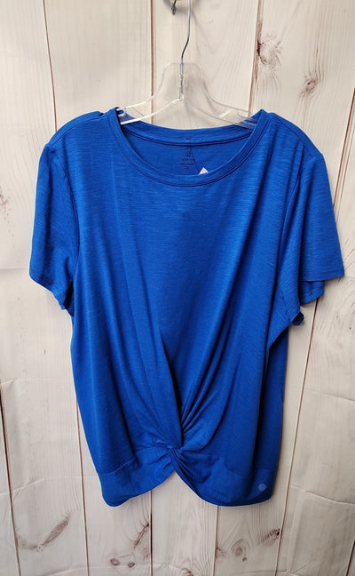 Talbots Women's Size 2X Blue Short Sleeve Top