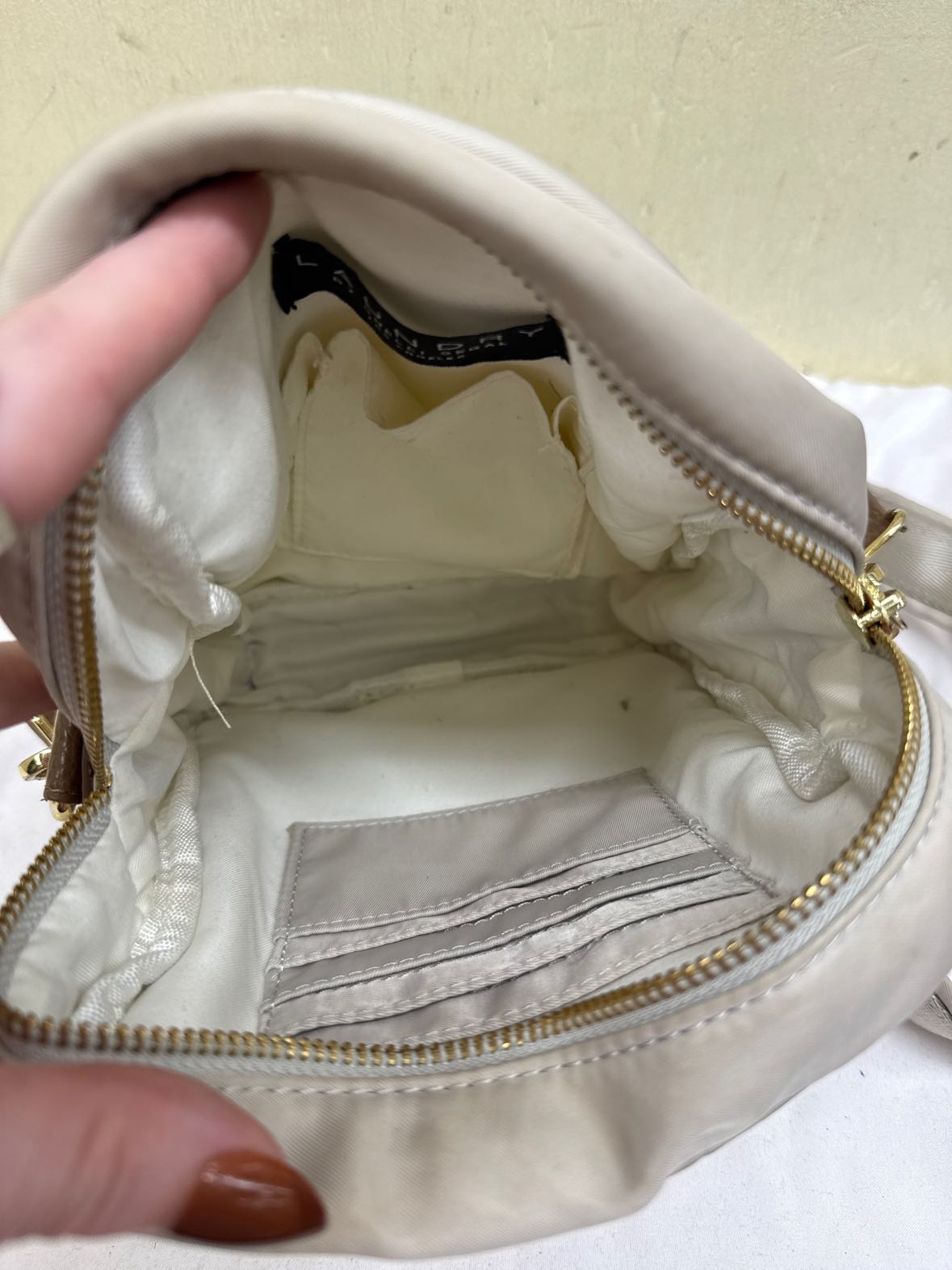 Laundry White Purse Bag