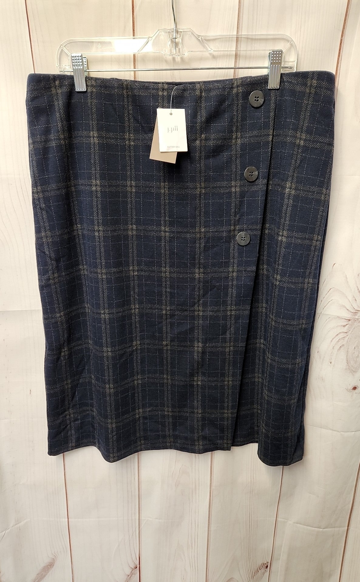 NWT J Jill Women's Size L Navy Skirt