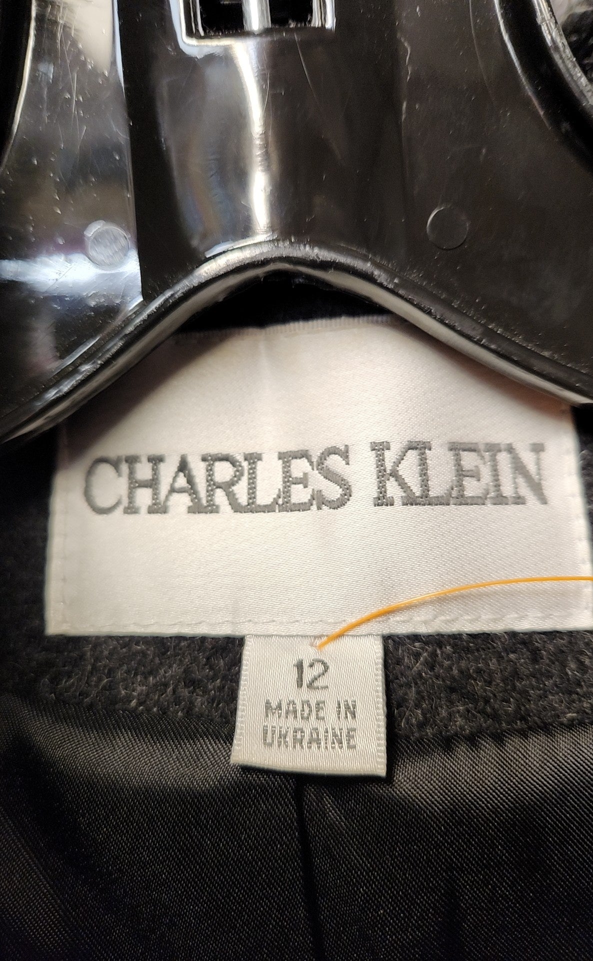 Charles Klein Women's Size 12 Gray Coat