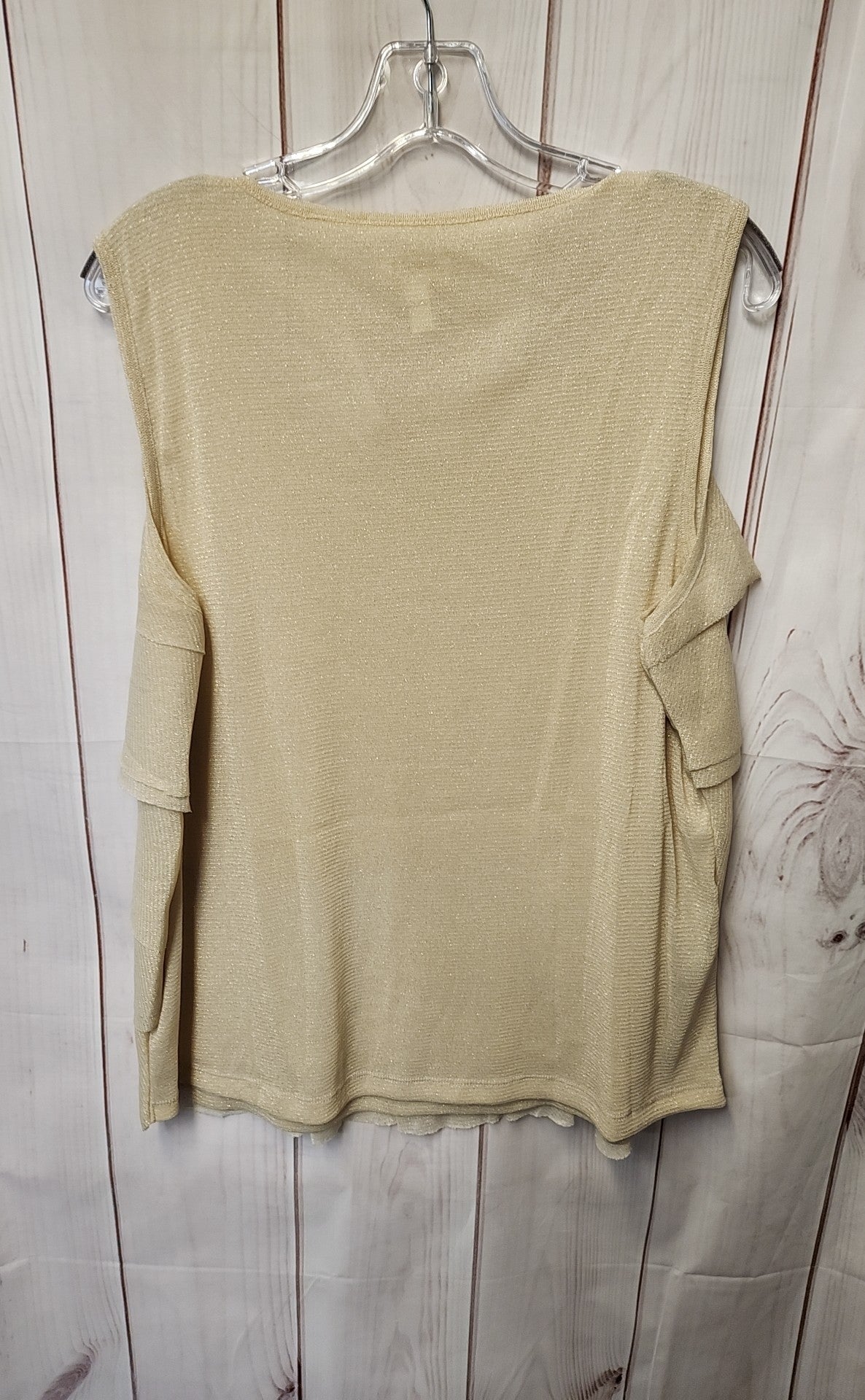 NWT Chico's Women's Size 3 = US XL Gold Sleeveless Top