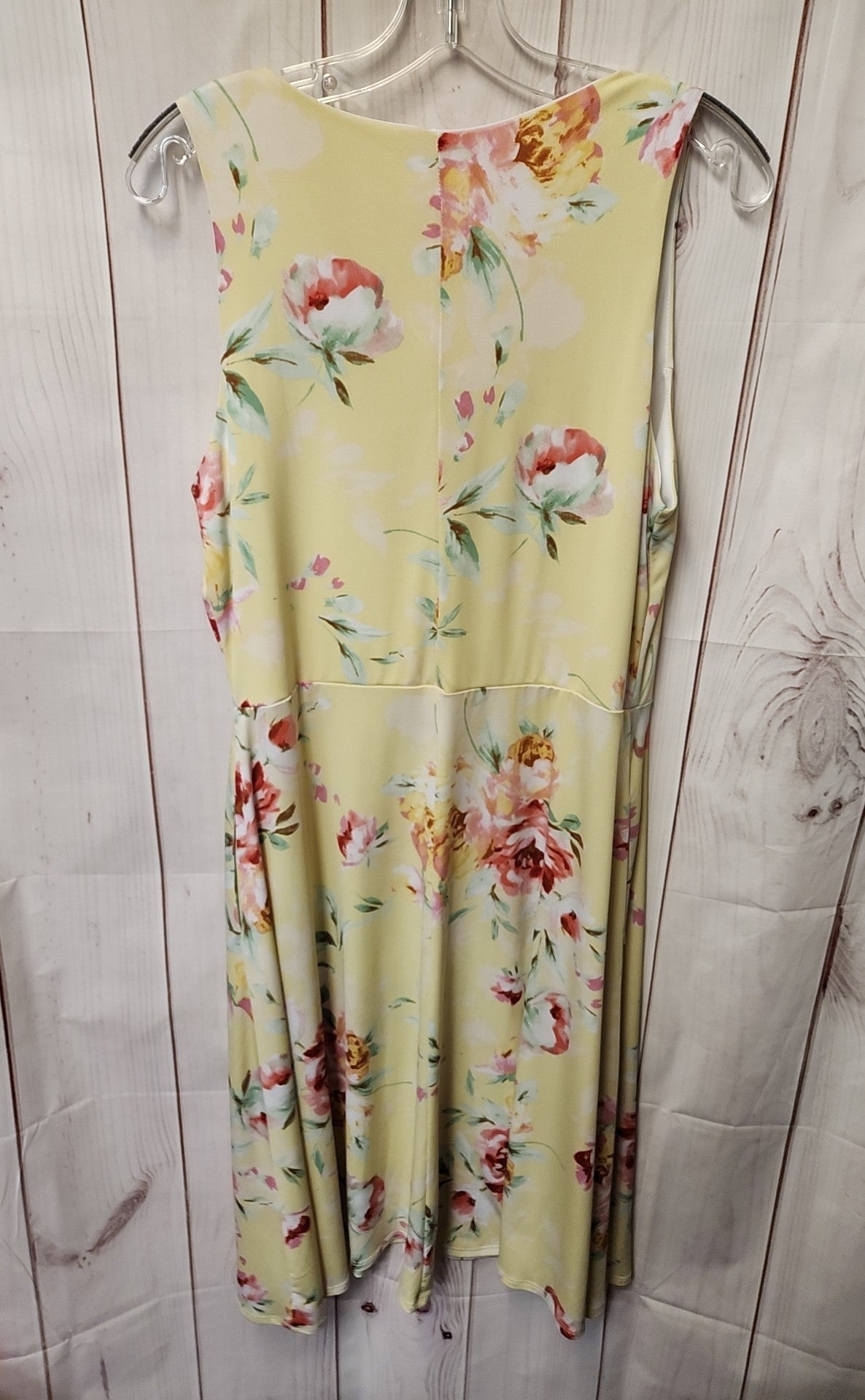 Norm Thompson Women's Size S Yellow Floral Dress