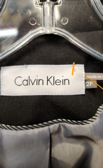 Calvin Klein Women's Size 2 Petite Black Jacket