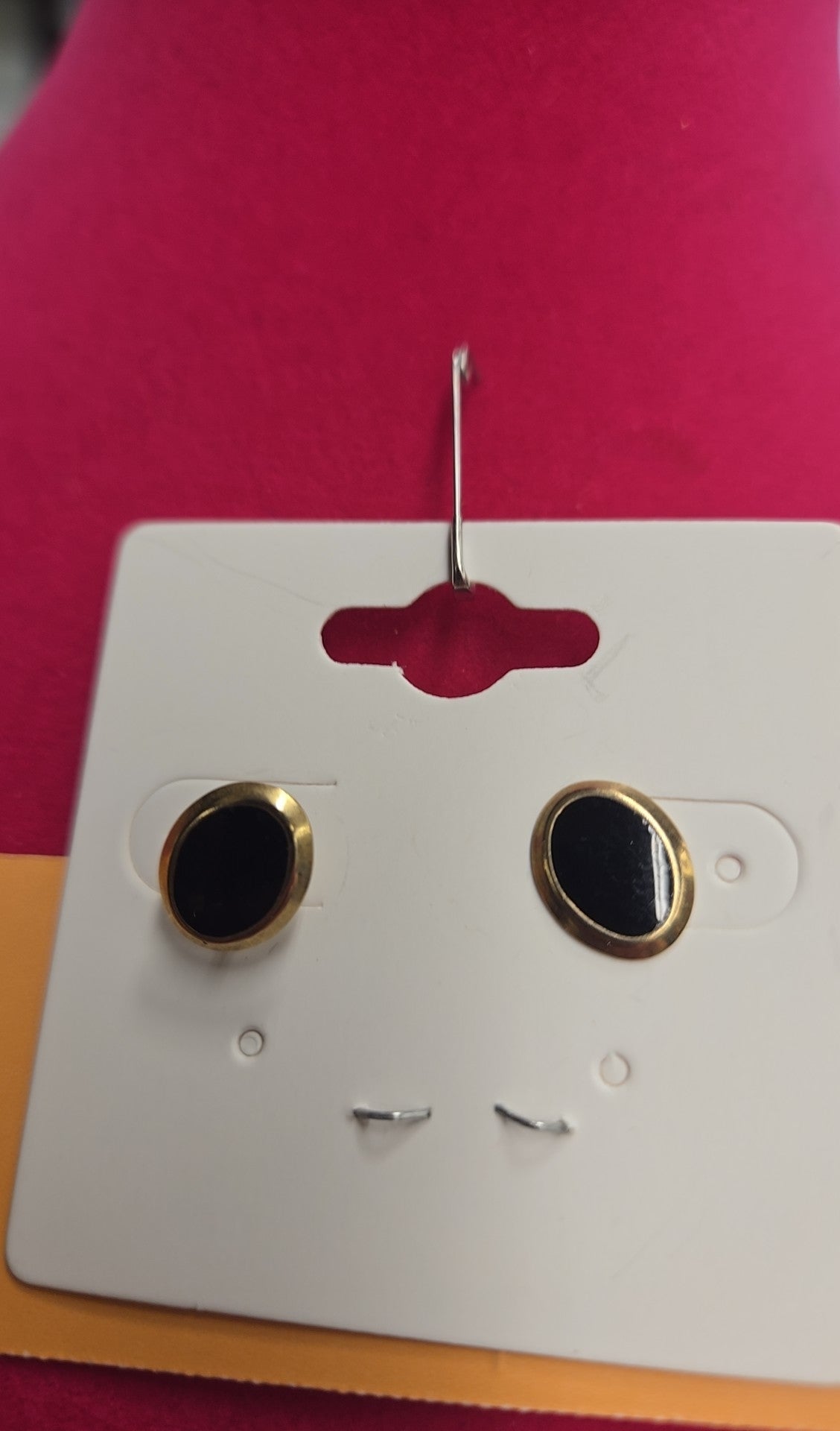 Black Stud Earrings