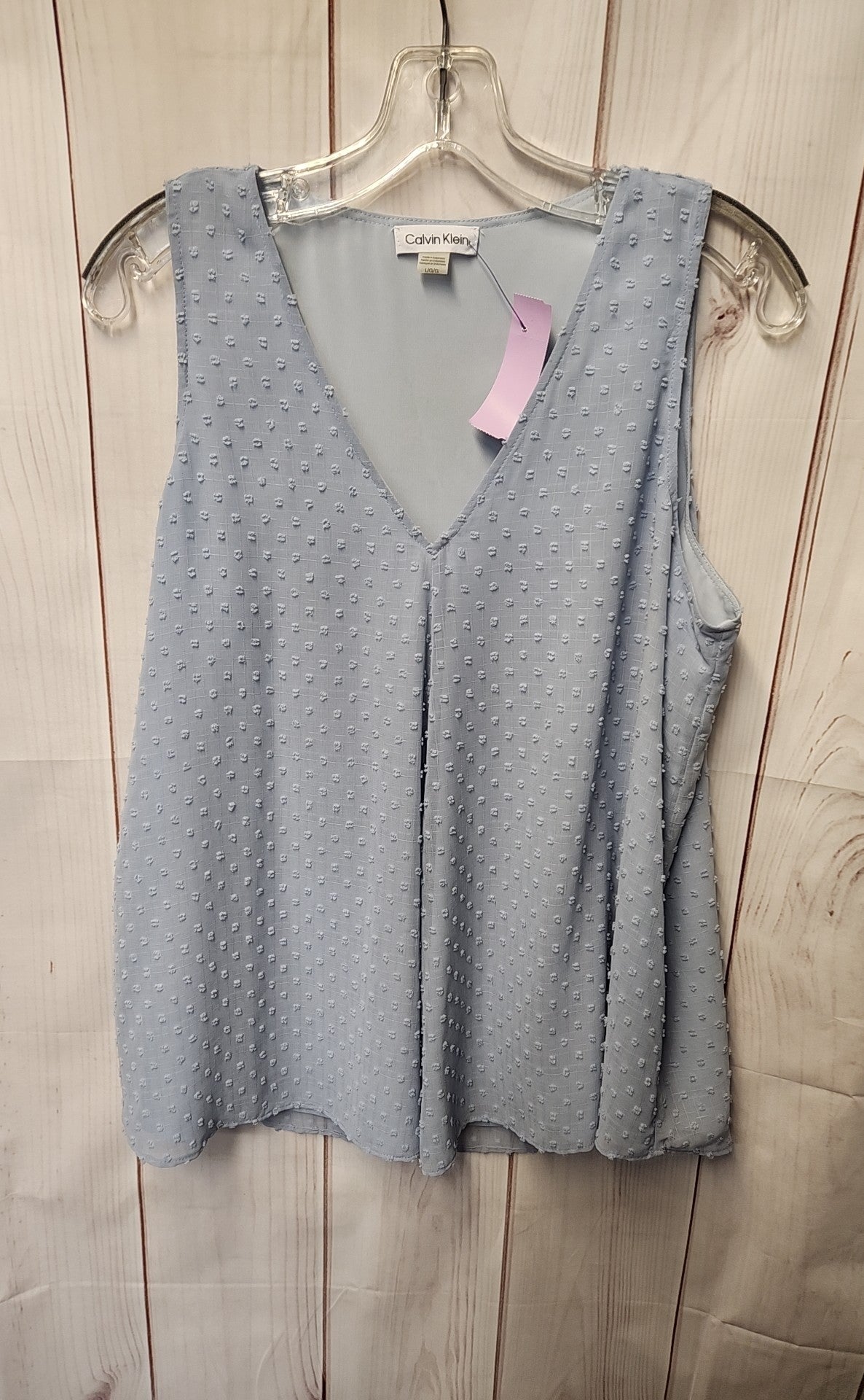 Calvin Klein Women's Size L Light Blue Sleeveless Top