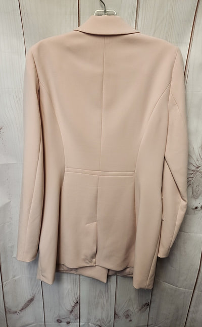 White House Black Market Women's Size S Pale Pink Coat