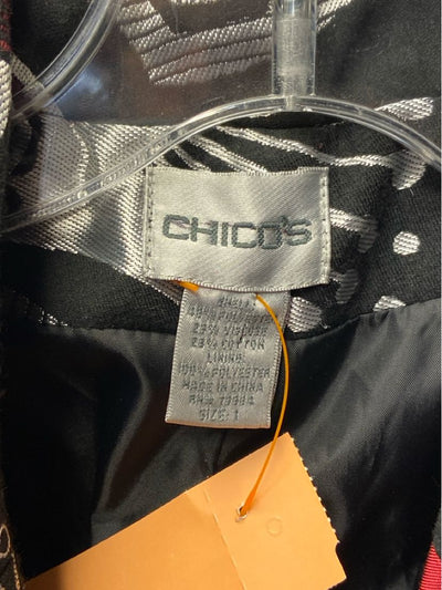 Chico's Women's Size M Black & Red Jacket