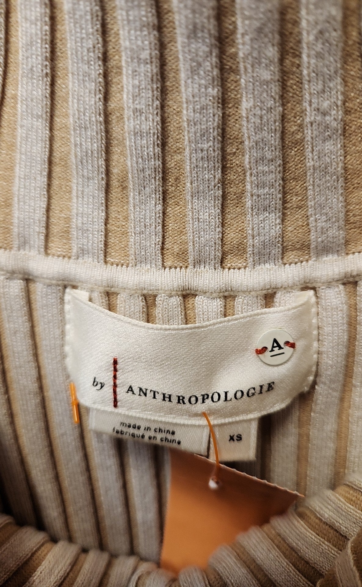 Anthropologie Women's Size XS Beige Dress