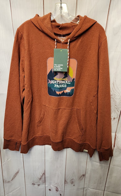 NWT LL Bean Women's Size 1X Brown Hoodie