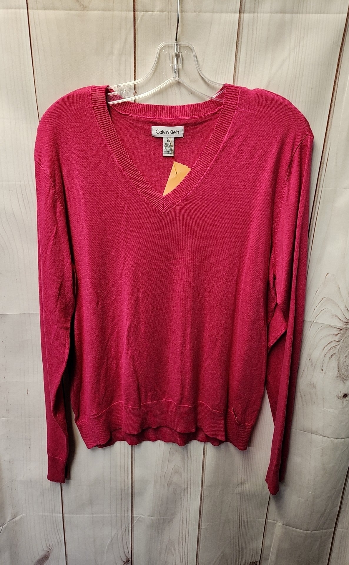 Calvin Klein Women's Size L Pink Sweater