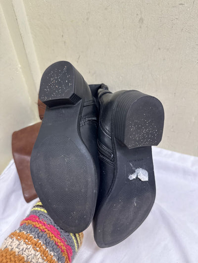 Women's Size 7 Black Boots Shoes