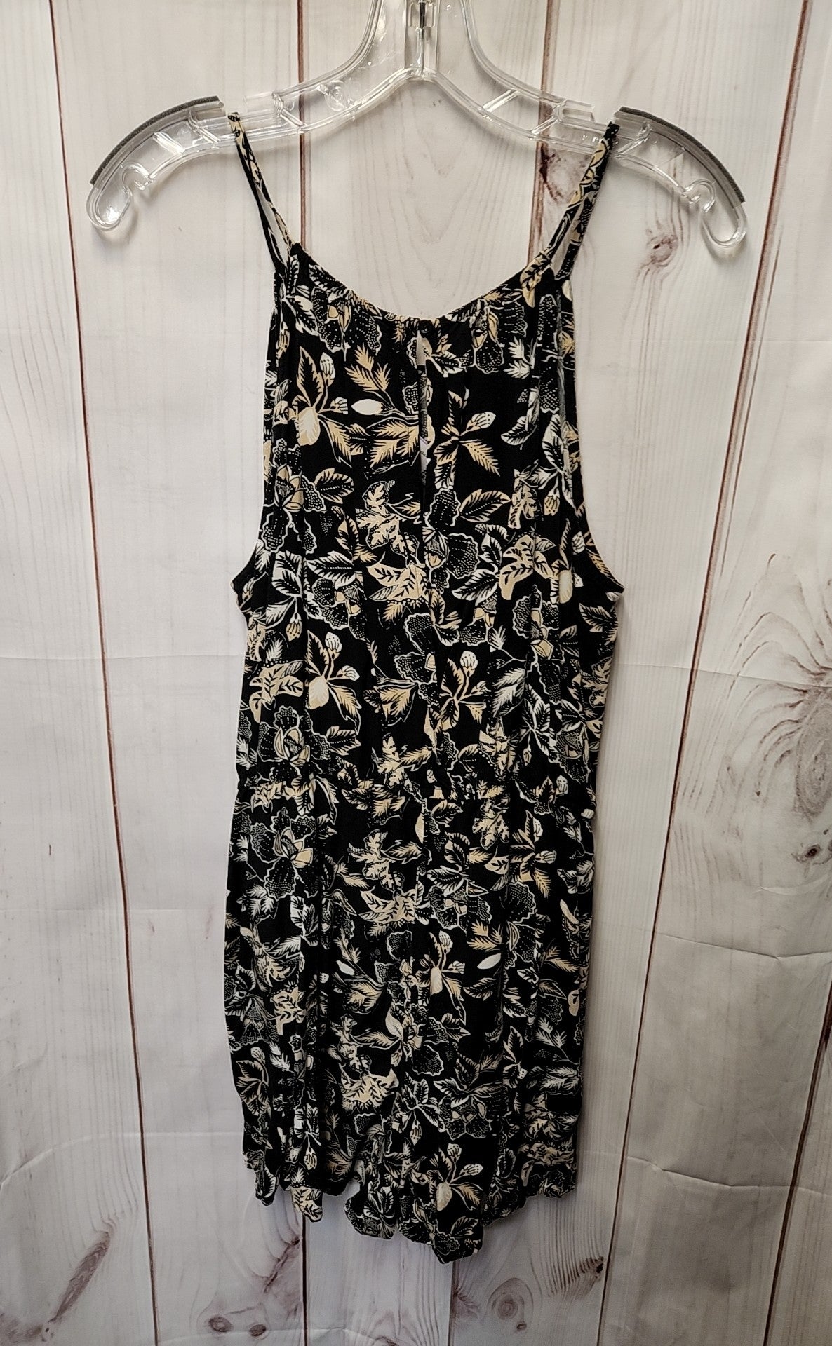 Old Navy Women's Size L Black Floral Romper