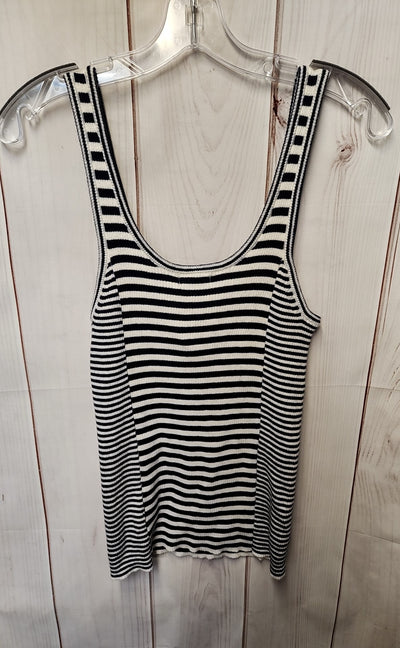 NWT Unsubscribed Women's Size M White & Blue Sleeveless Top