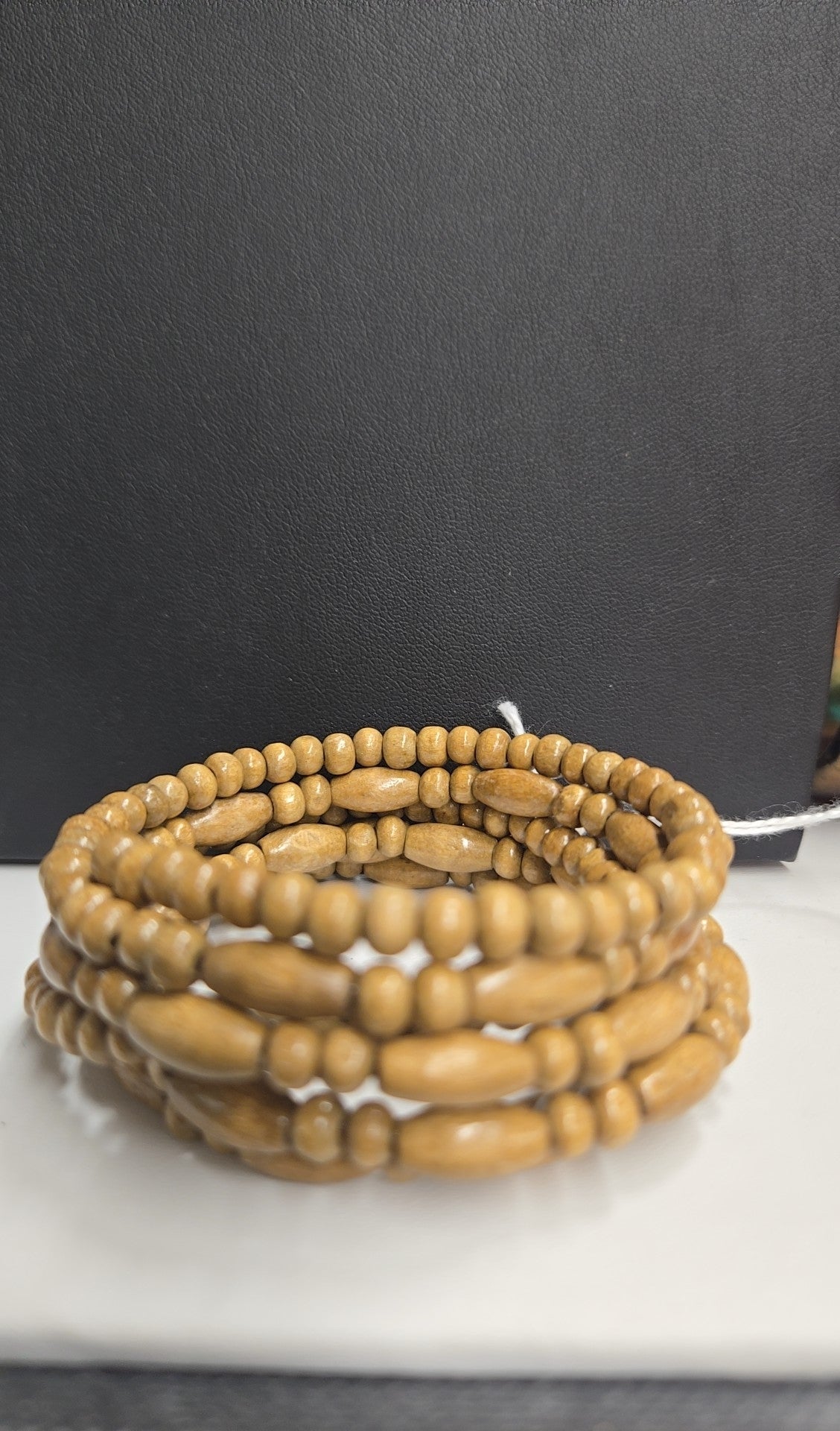 Brown Beaded Wrap Bracelet