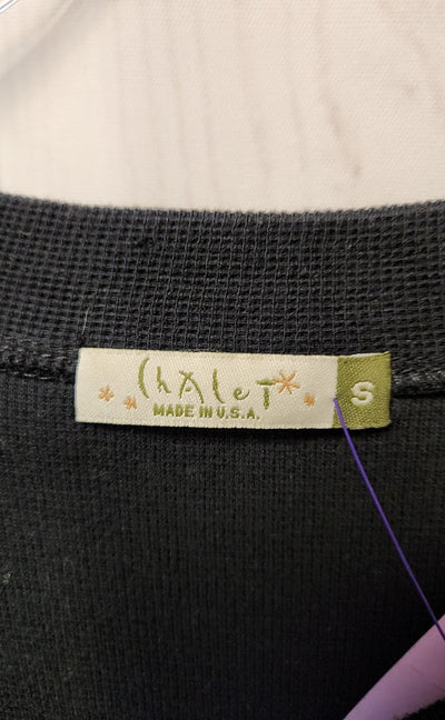 Chalet Women's Size S Black Cardigan