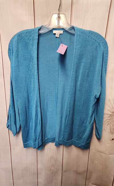 J Jill Women's Size S Blue Cardigan