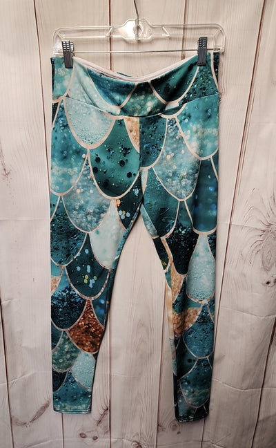 Society6 Women's Size L Green Leggings