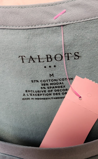 Talbots Women's Size M Blue Sleeveless Top