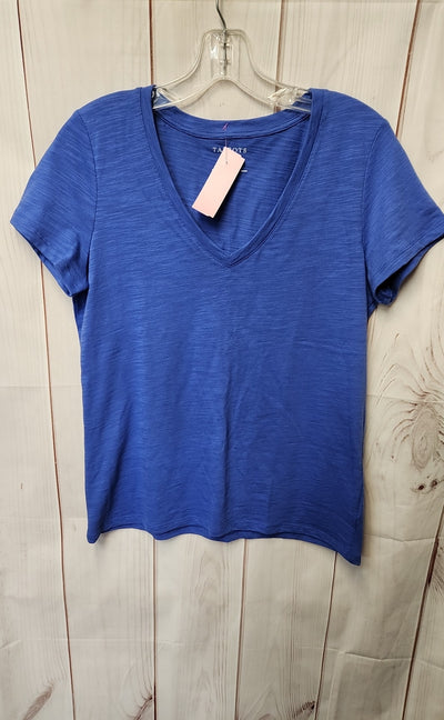 Talbots Women's Size S Blue Short Sleeve Top
