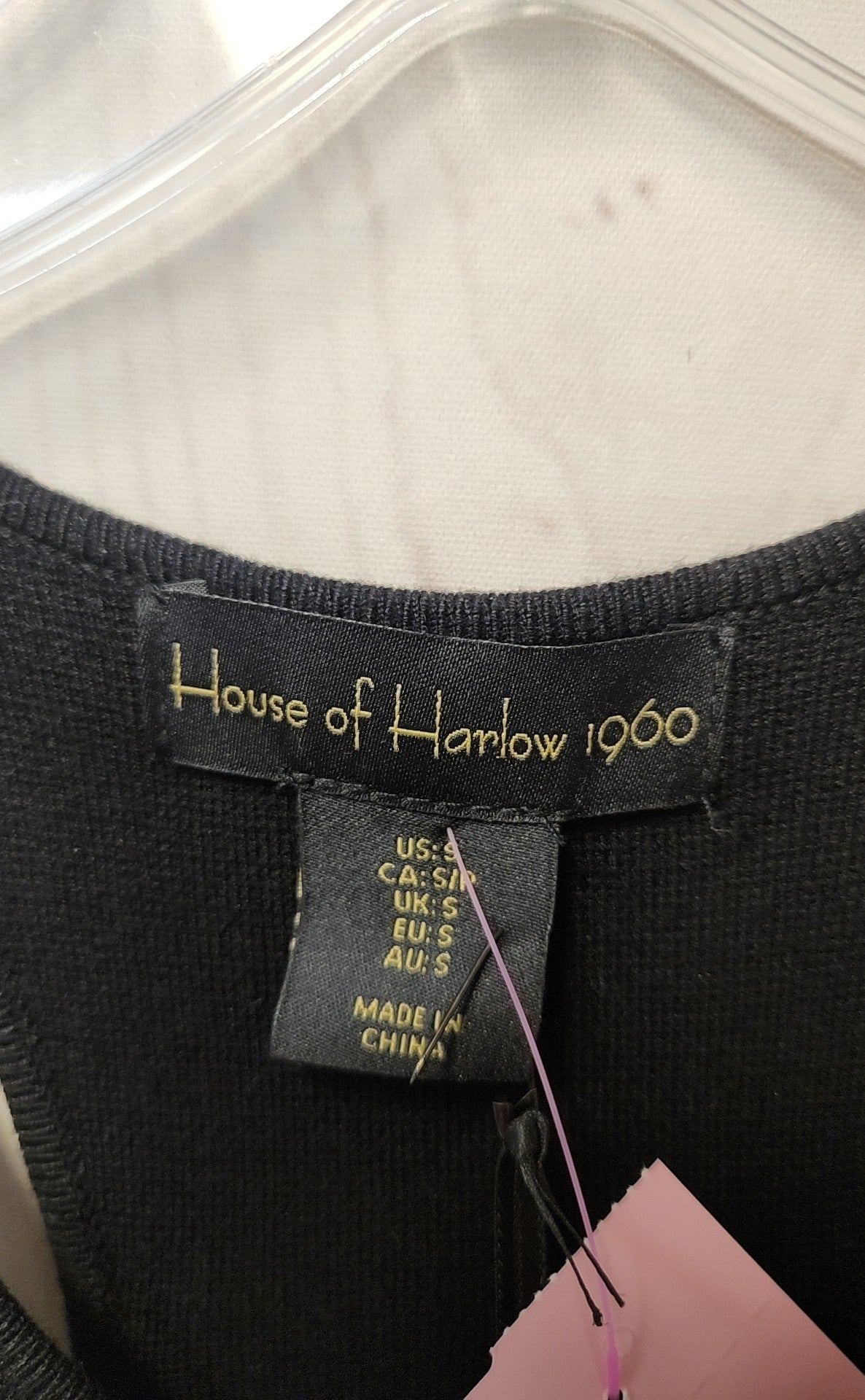 NWT House of Harlow 1960 Women's Size S Black Dress