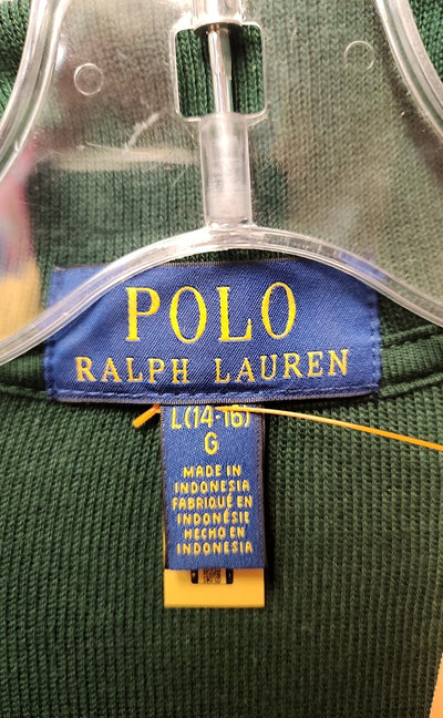 Ralph Lauren Boy's Size 14/16 Green Sweater