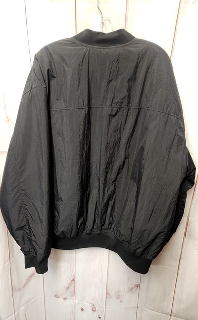 NWT Fabletics Men's Size XXL Black The Essential Reversible Bomber Jacket